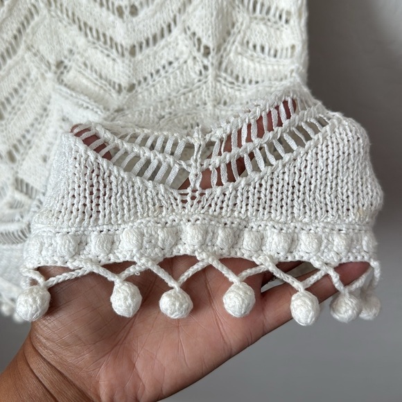 Lily Pulitzer Crochet Knit Pom Pom Sweater Size Small - Picture 4 of 6